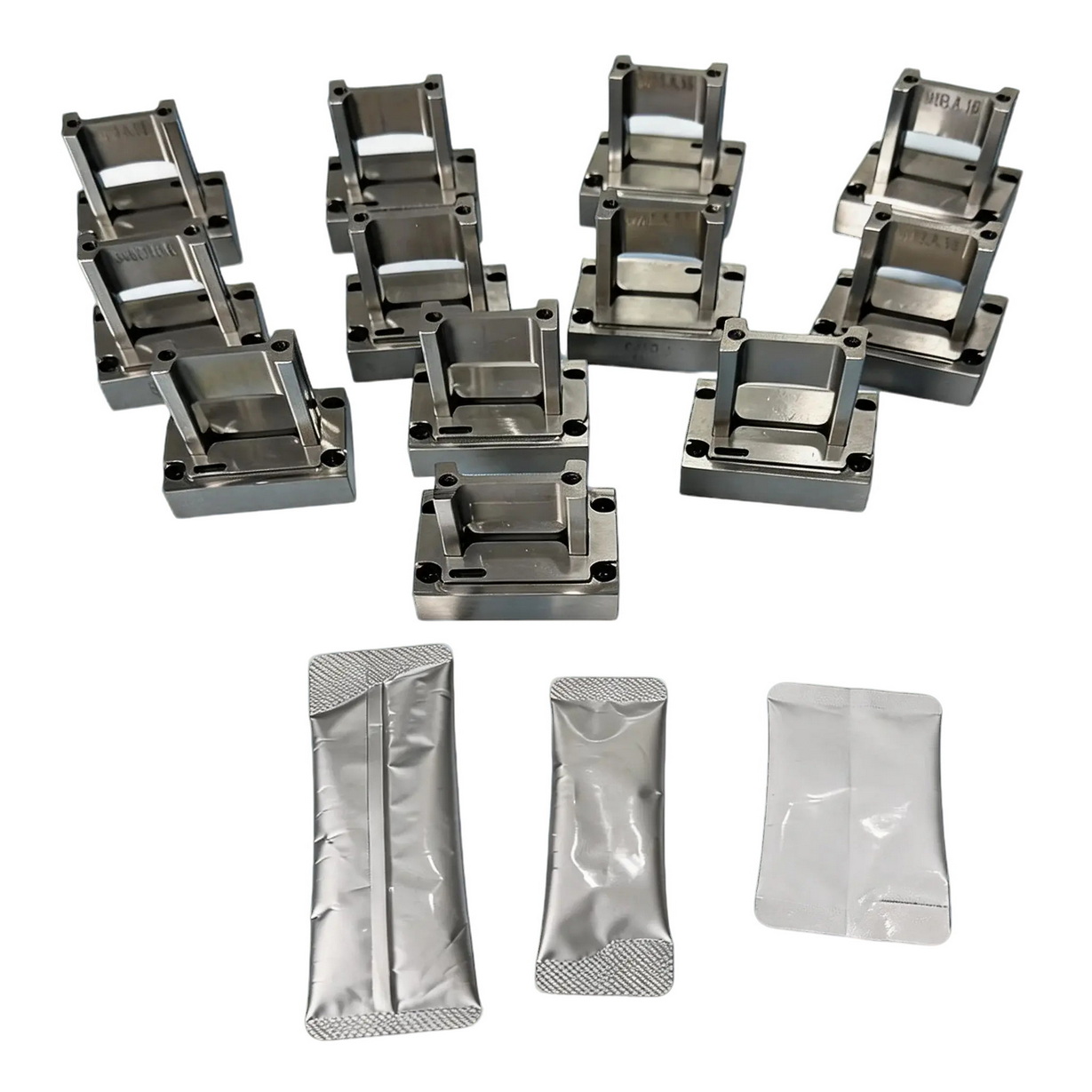 Multi-lane sitck packing machine round corner inserts